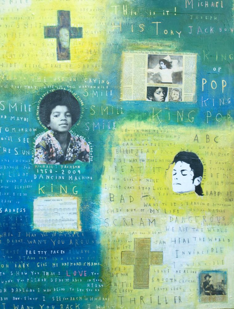 David McGough painting Michael #5